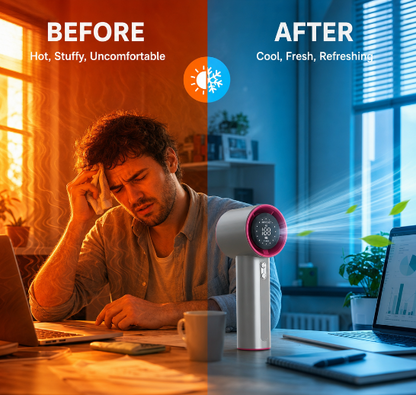 Mini ventilateur turbo LED